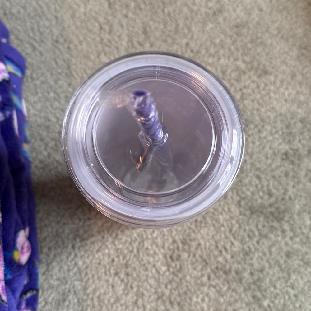 Vera Bradley Purple Floral Blanket with Tumbler - Picture 4 of 4